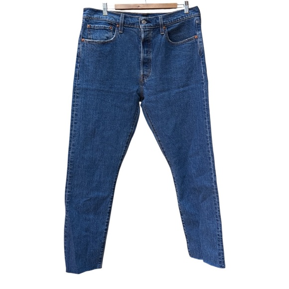 NWOT LEVIS 501s Skinny Jeans Raw Hem - Picture 6 of 10
